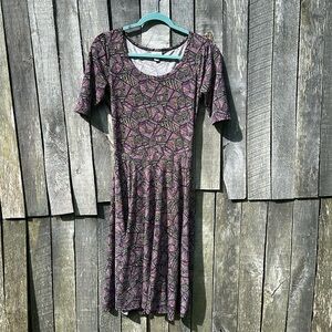 Lularoe Stretchy Designed Dress Flowy size Small